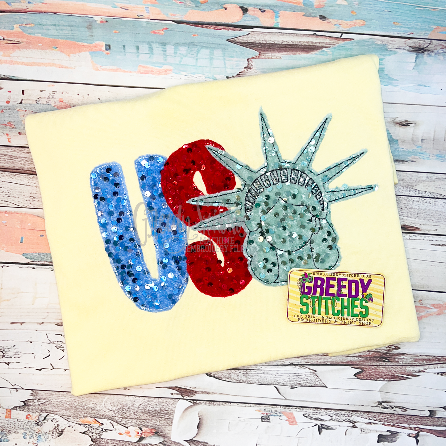 USA Lady Liberty Comfort Colors Short Sleeve T - Adult Sizes