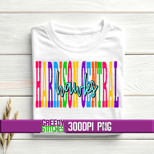 Tall Harrison Central Hawks PNG