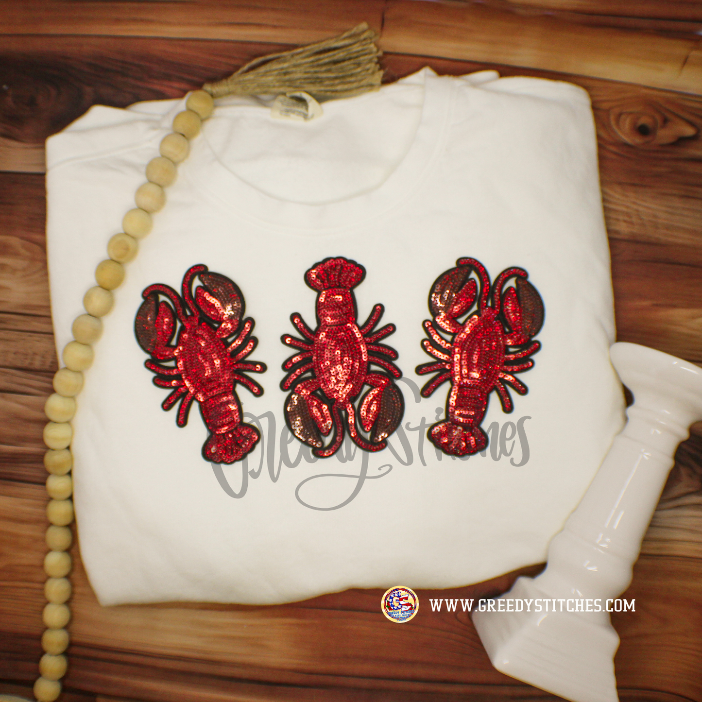 Sequin Crawfish Patch - Set of 3
