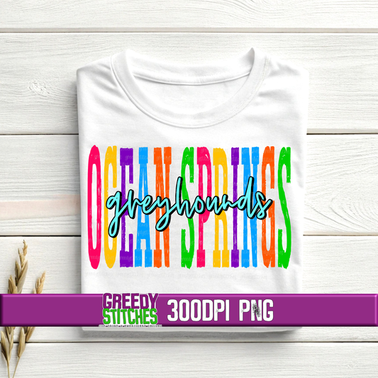 Tall Ocean Springs Greyhounds PNG