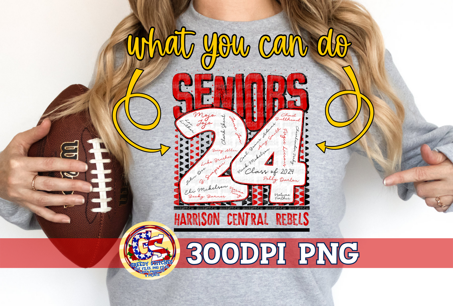 Seniors 25 Green Gold PNG - Senior Signatures Shirt PNG Design