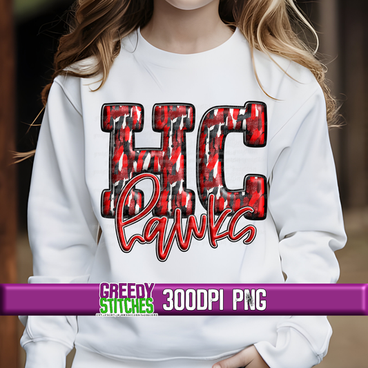 Harrison Central Hawks 3D Inflated PNG