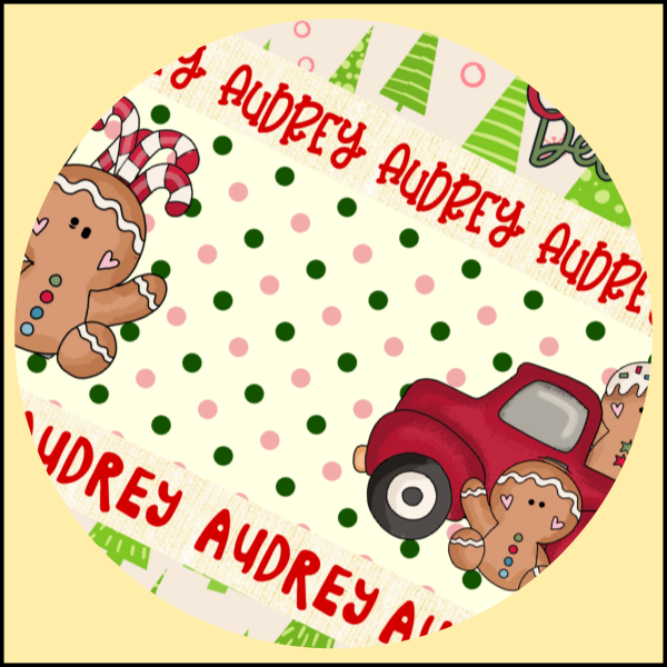 30" Gingerbread Delivery Service Personalized Wrapping Paper