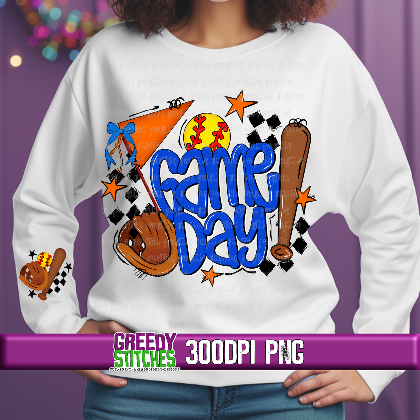 Game Day PNG Bundle - Baseball and Softball PNG Bundle