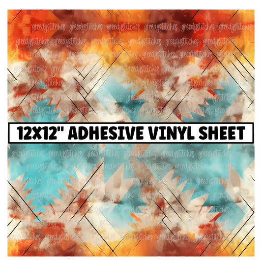 Aztec Watercolor Matte Adhesive Vinyl