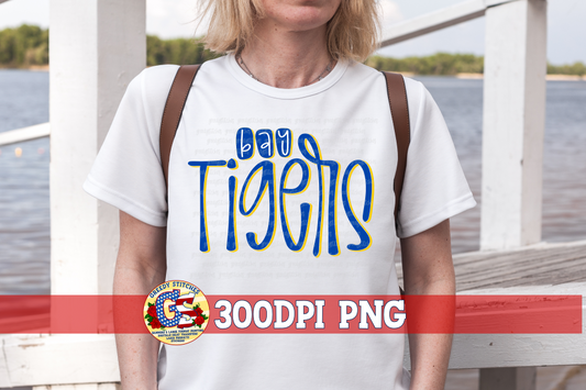 Bay Tigers PNG for Sublimation