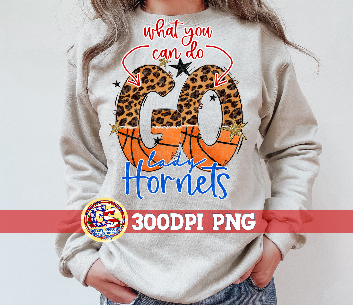 Preppy Go Basketball Leopard Stars PNG for Sublimation