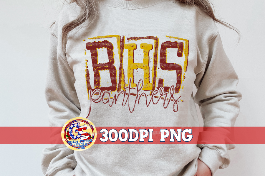 BHS Panthers Stamp PNG for Sublimation