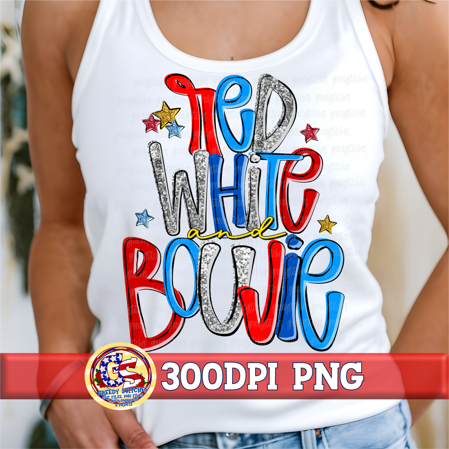 Red White and Boujie PNG