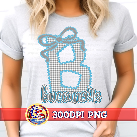 Brazoswood Buccaneers Ricrac Gingham PNG