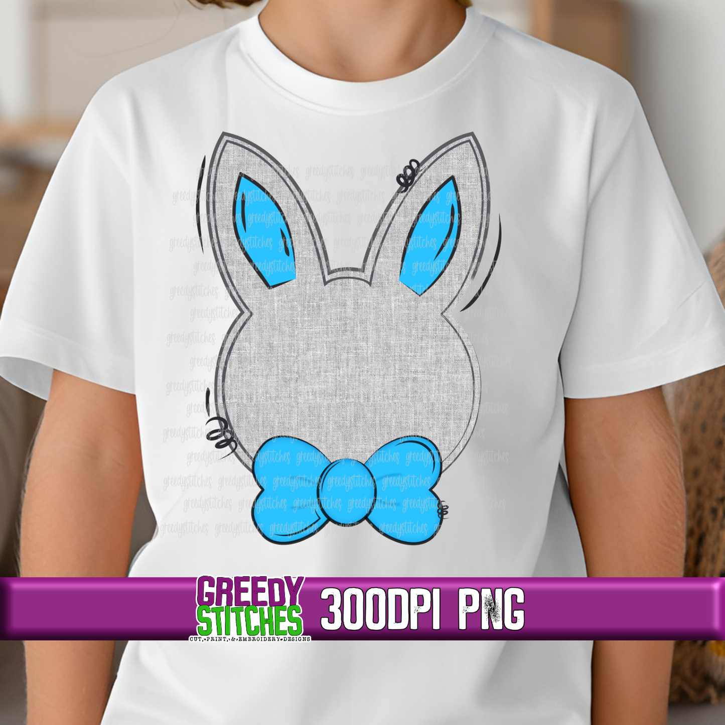 Boy Bunny Bow Tie PNG