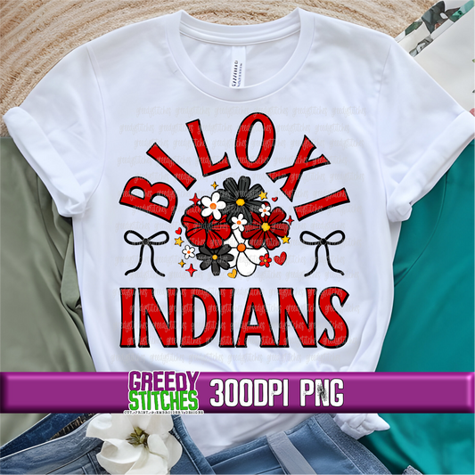 Floral Biloxi Indians PNG Set