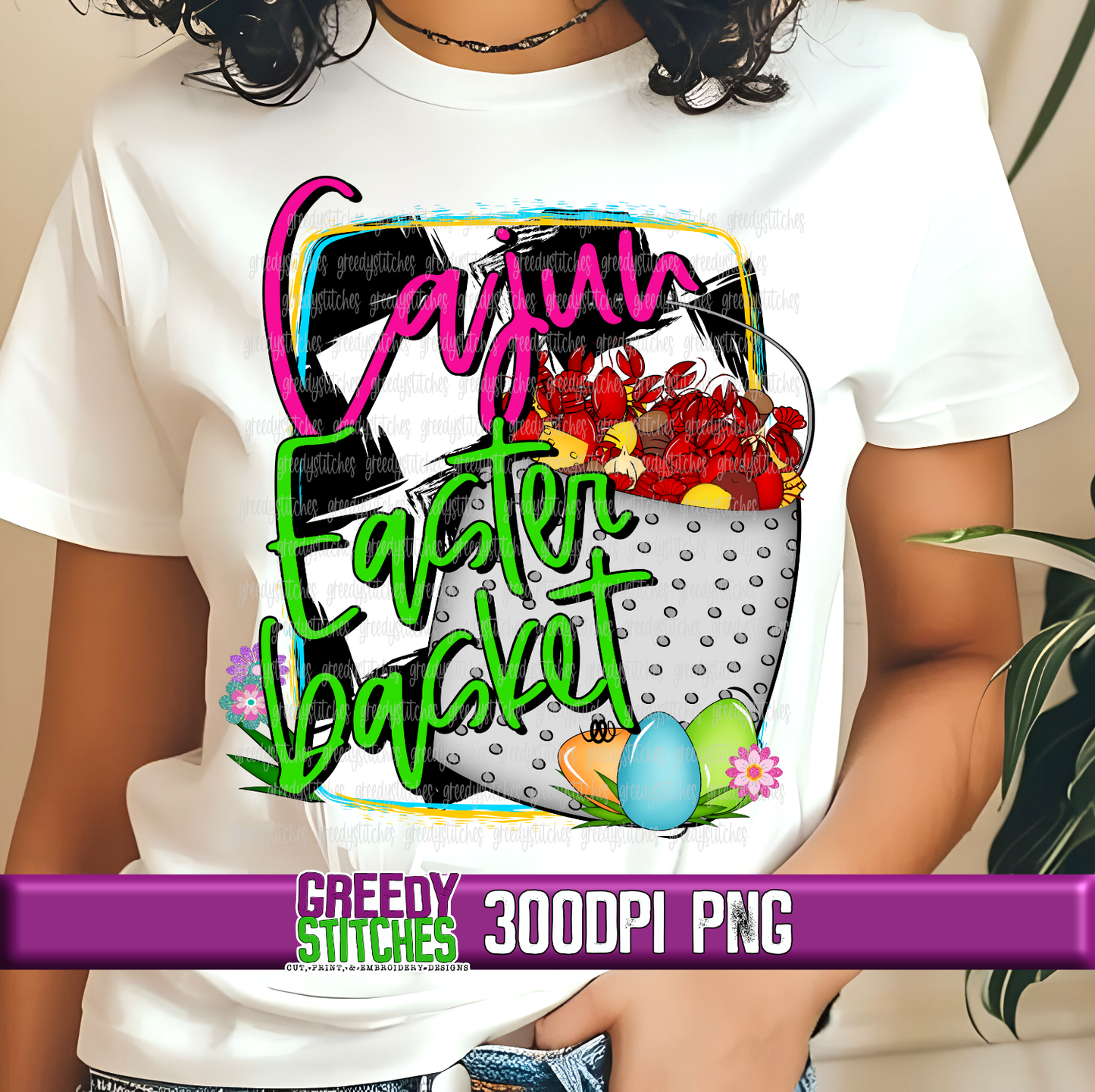 Cajun Easter Basket PNG - Cajun Crawfish Easter PNG