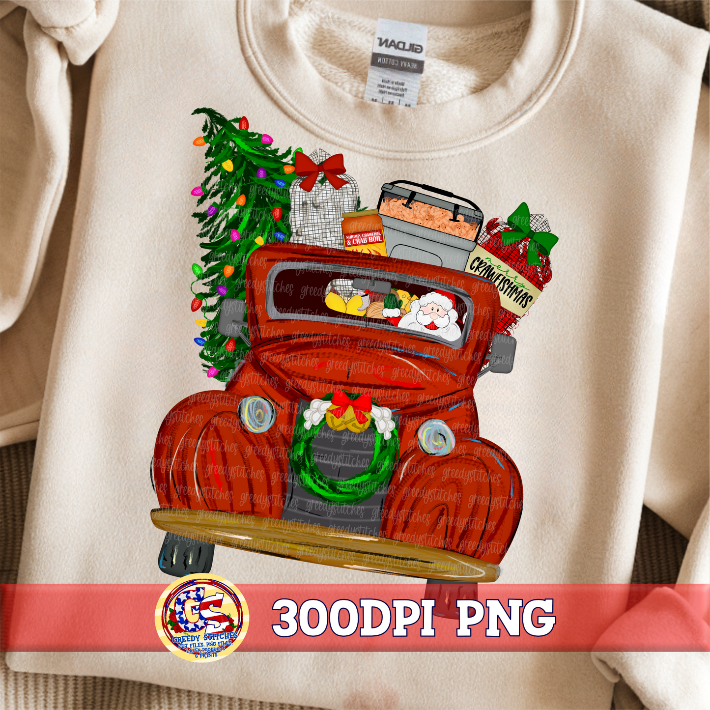 Cajun Santa Christmas Truck - Cajun Christmas