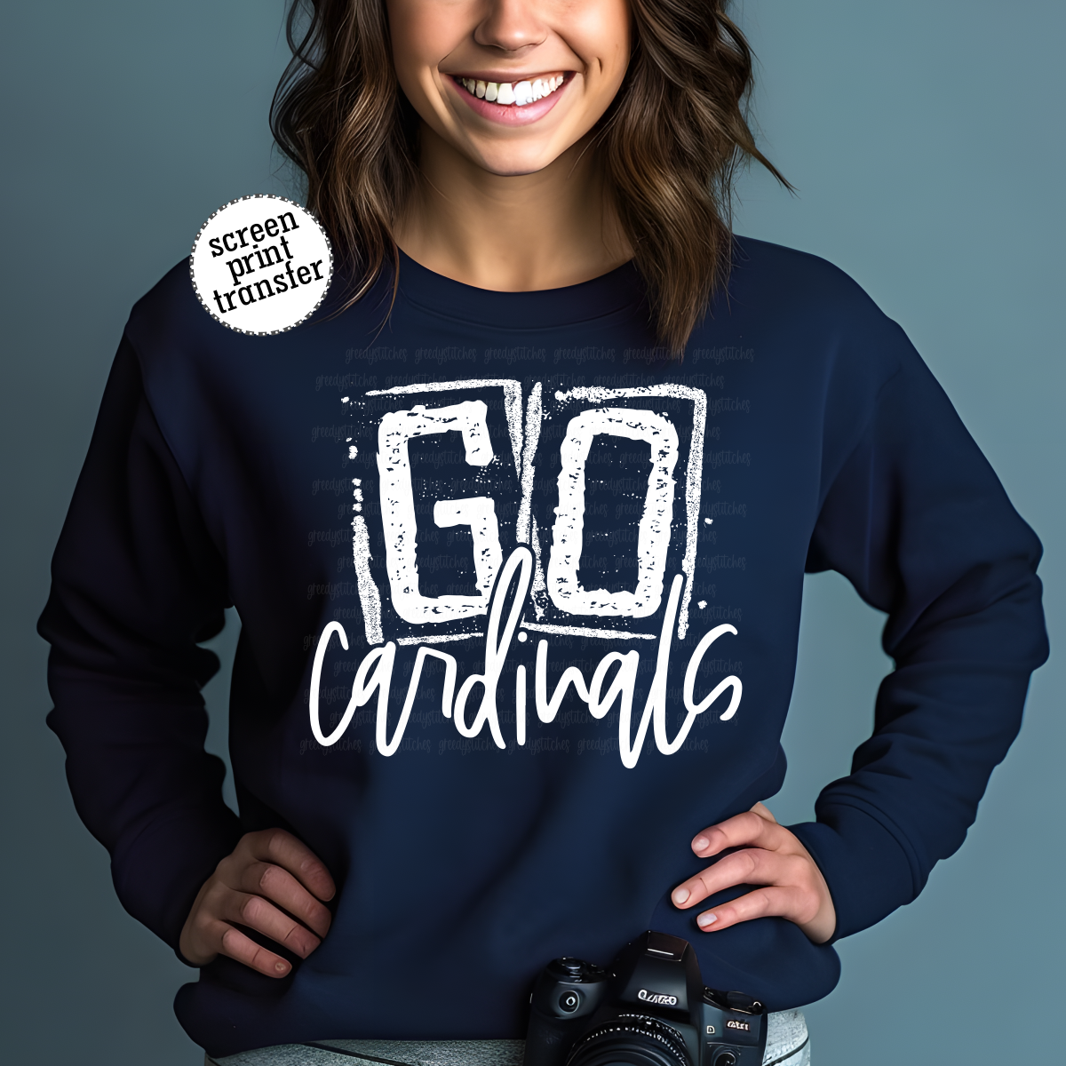 Go Cardinals Screen Print Transfer