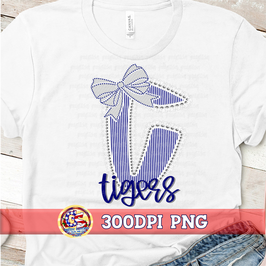 Ruffles and Pearls Causey Tigers PNG