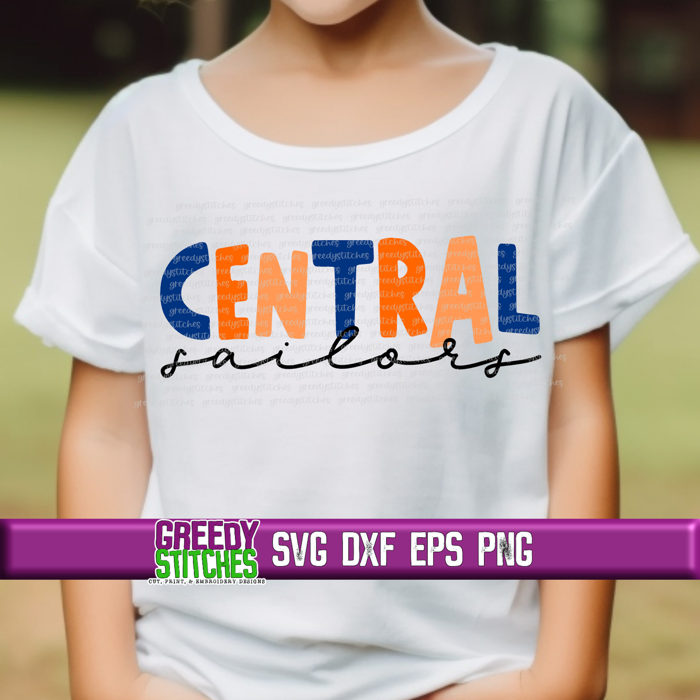 Central Sailors SVG DXF EPS PNG - Gulport School District SVG