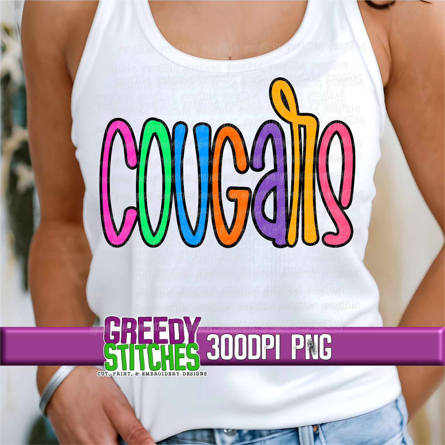 Neon Cougars PNG