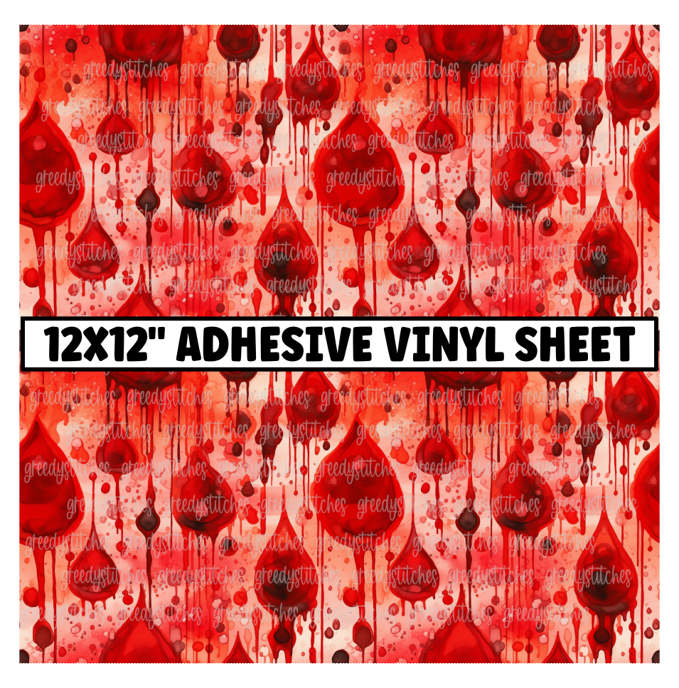 Dripping Blood Matte Adhesive Vinyl