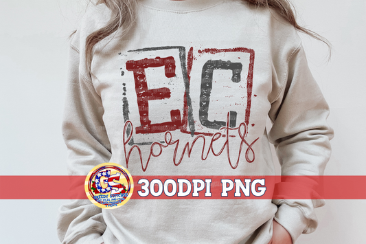 East Central Hornets Stamp PNG for Sublimation