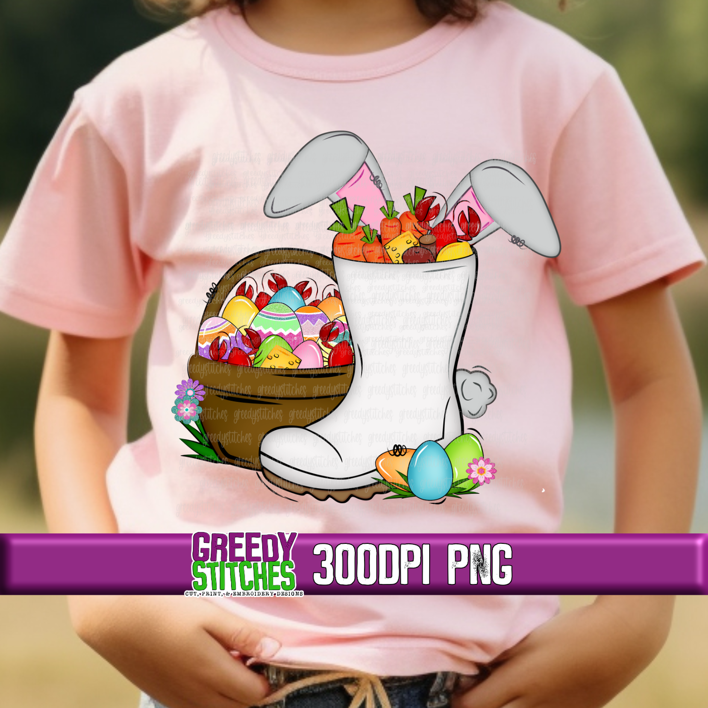 Easter Shrimp Boot PNG - Cajun Easter PNG