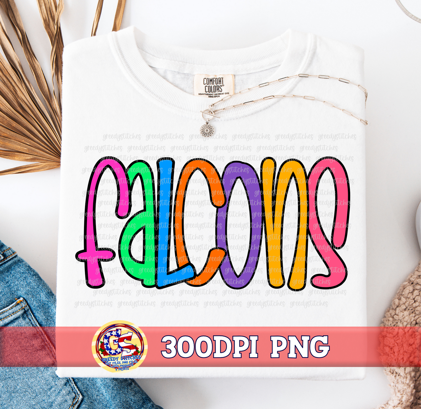 Neon Falcons PNG
