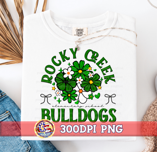 Floral Rocky Creek Elementary Bulldogs PNG