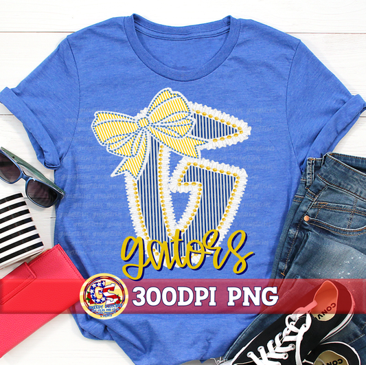 Gautier Gators PNG - Seersucker Ruffles Pearls