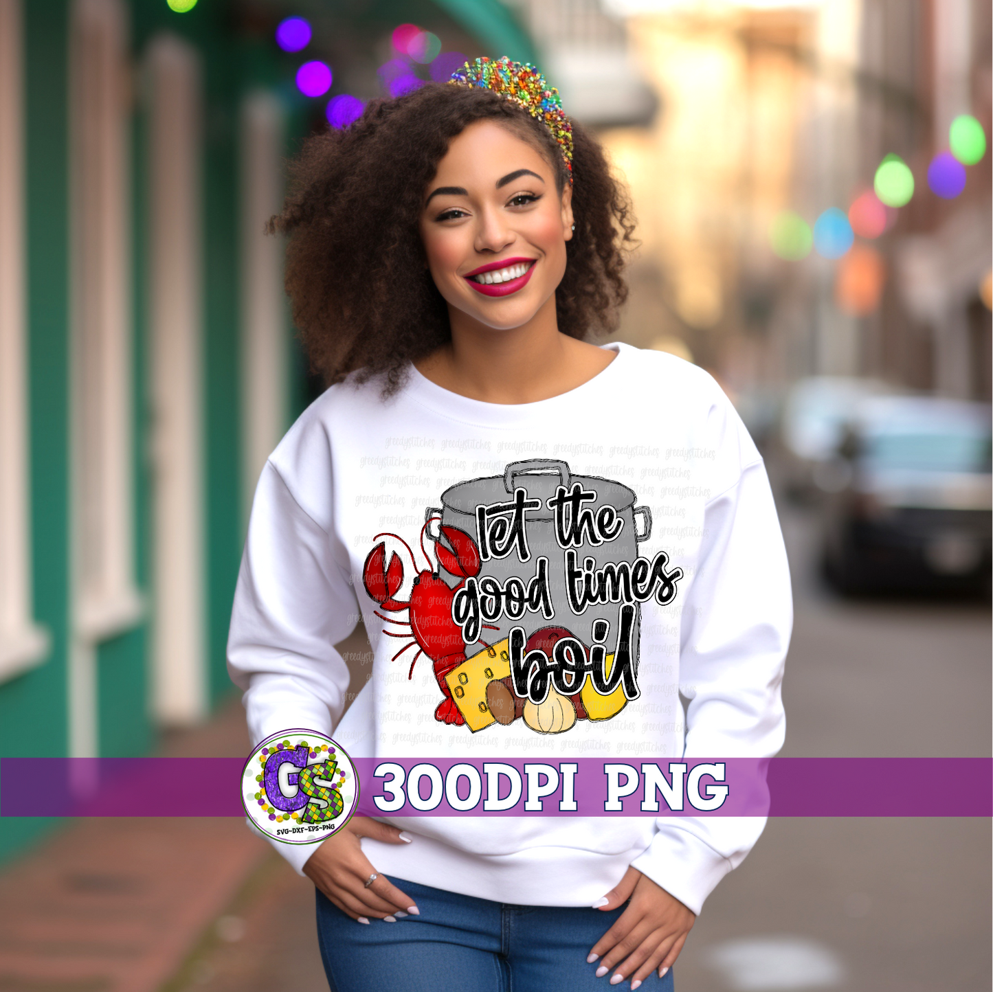 Let the Good Times Boil Crawfish PNG