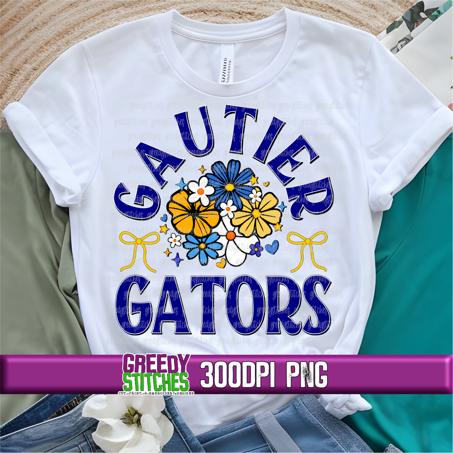 Floral Gautier Gators PNG Se