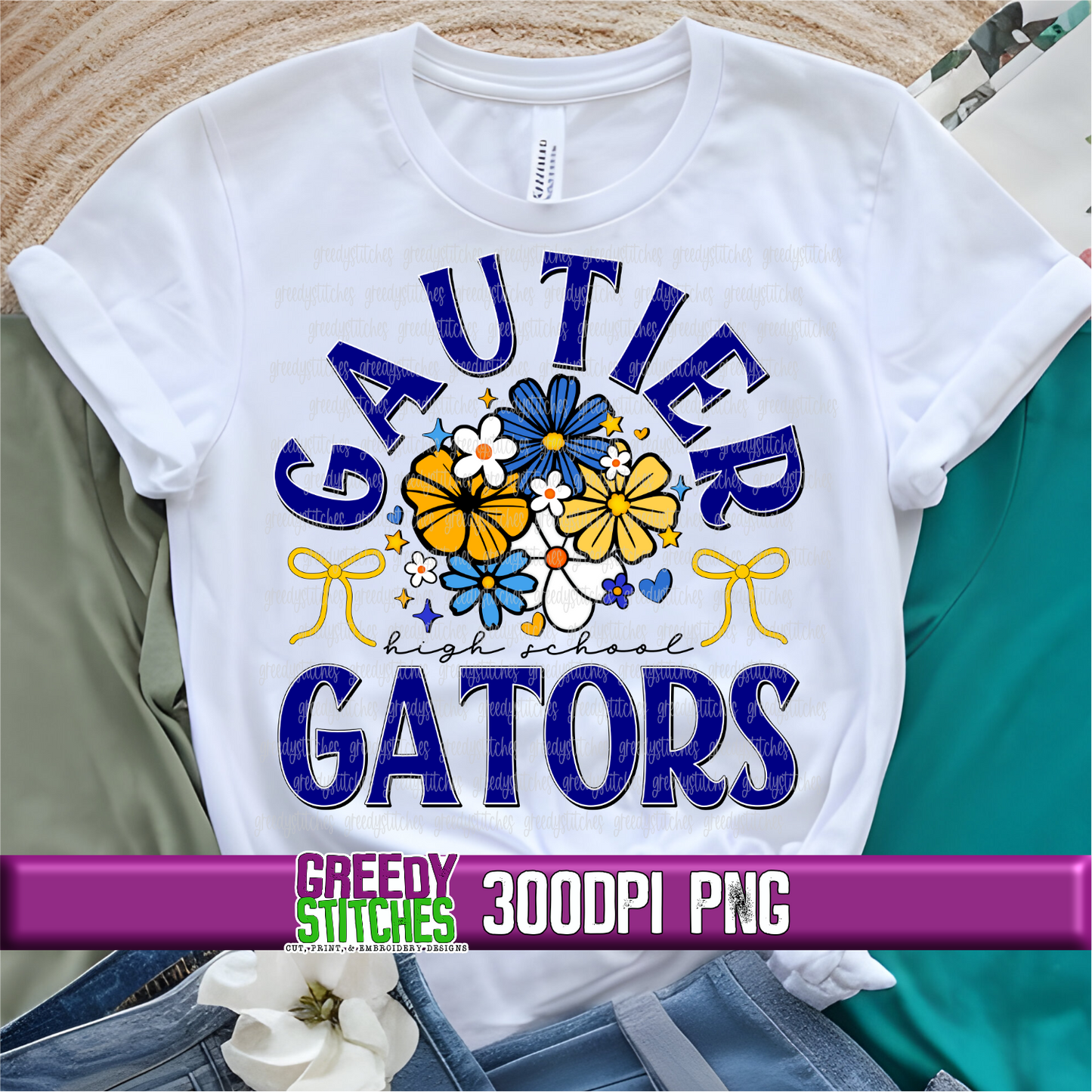 Floral Gautier Gators PNG Se