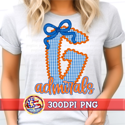 Gulfport Admirals PNG - Ric Rac Gingham