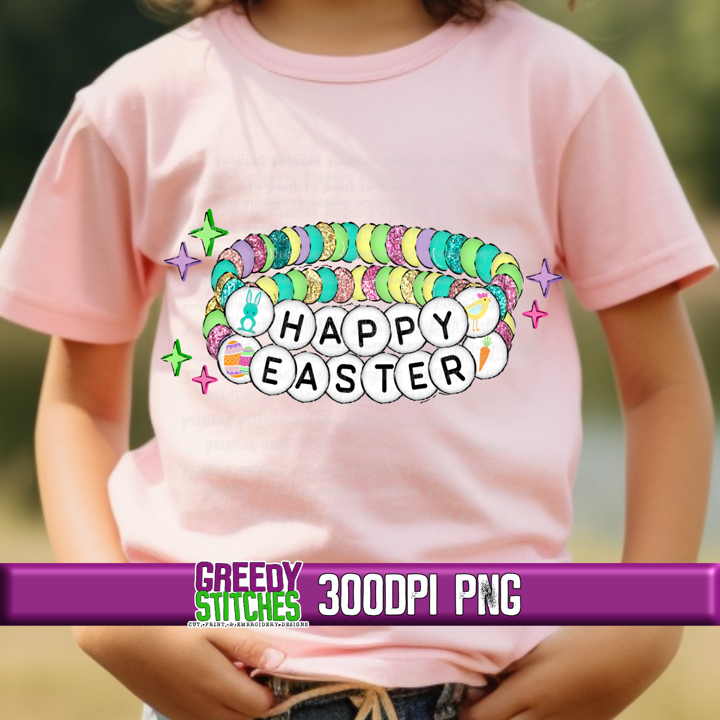 Happy Easter Friendship Bracelet PNG - Easter