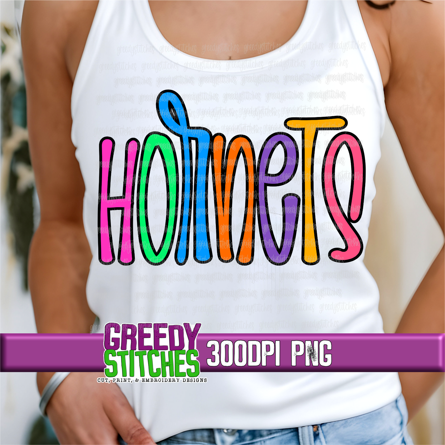 Neon Hornets PNG