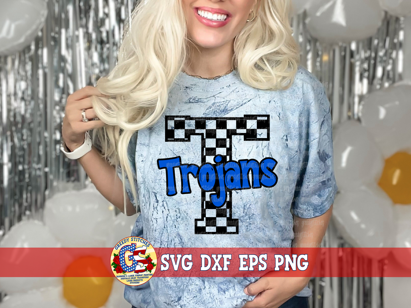 Trojans Checker SVG DXF EPS PNG