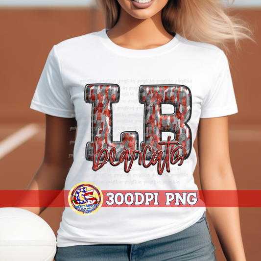 Long Beach Bearcats 3D Inflated PNG