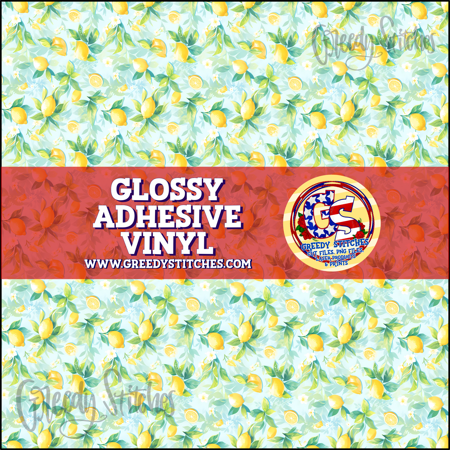 Lemons Glossy Adhesive Vinyl