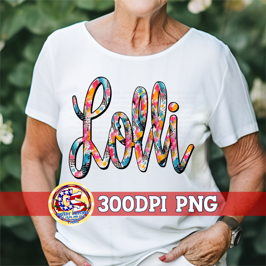 Lolli Doodle Letters PNG