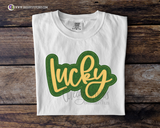 Lucky Double Applique Machine Embroidery Design