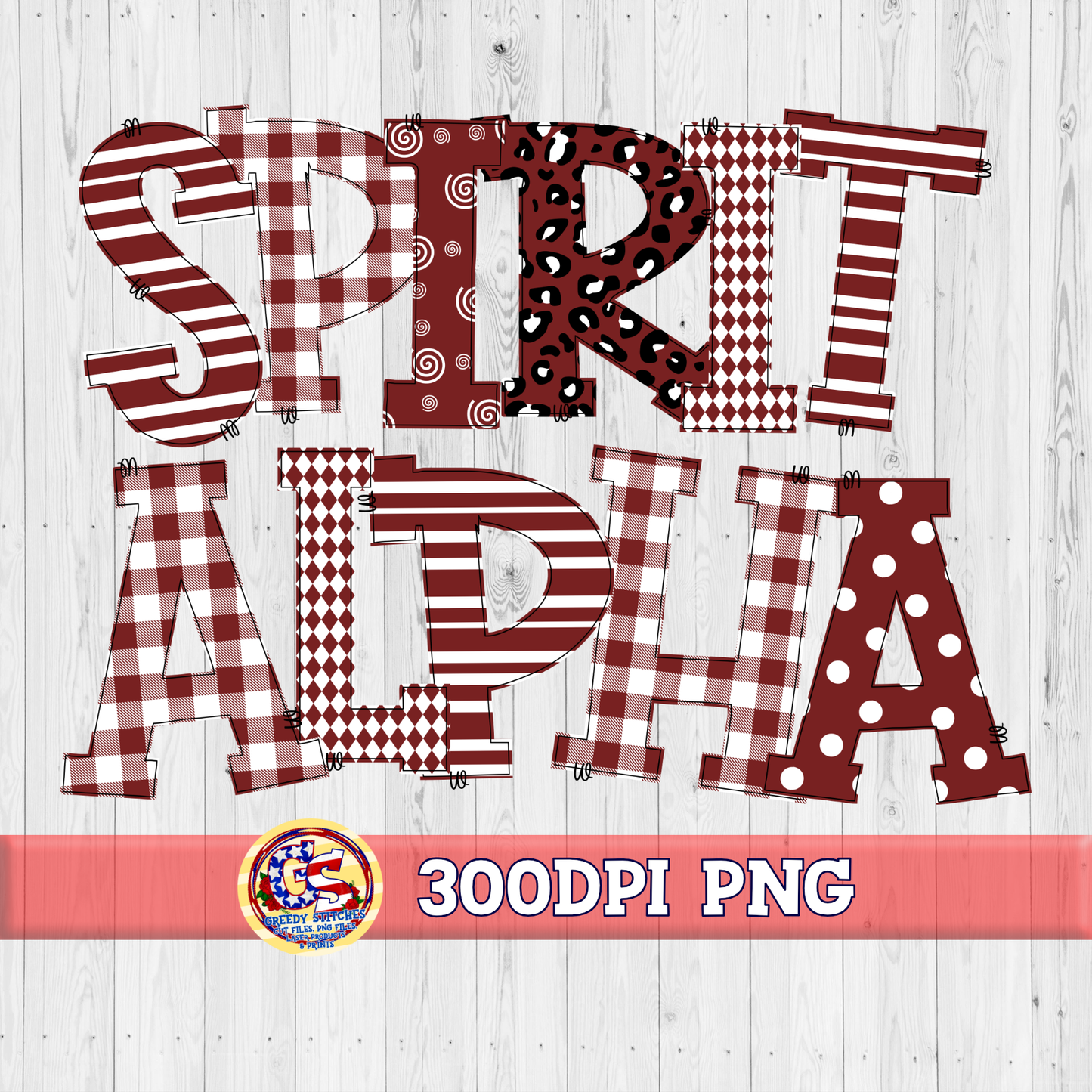 Maroon Spirit Alpha PNG Set