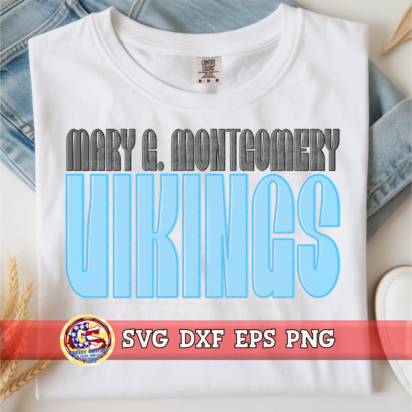 Mary G. Montgomery Vikings SVG DXF EPS PNG