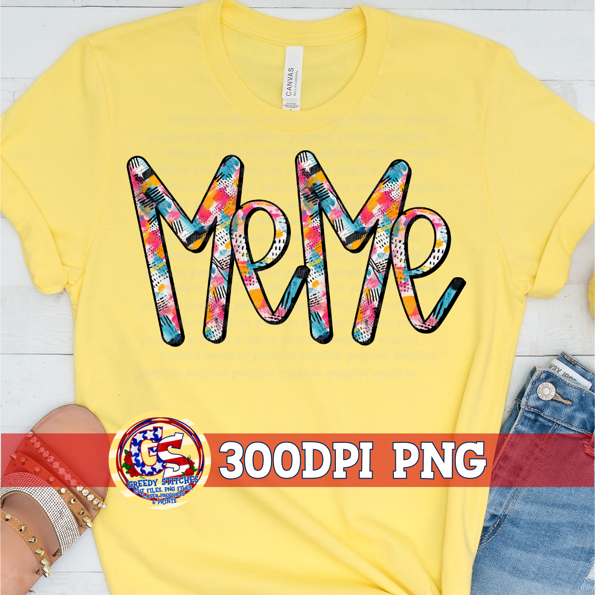 Meme Doodle Letters PNG
