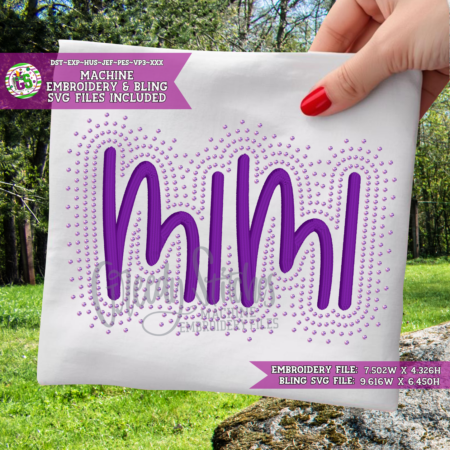 Mimi Bling & Machine Embroidery Design