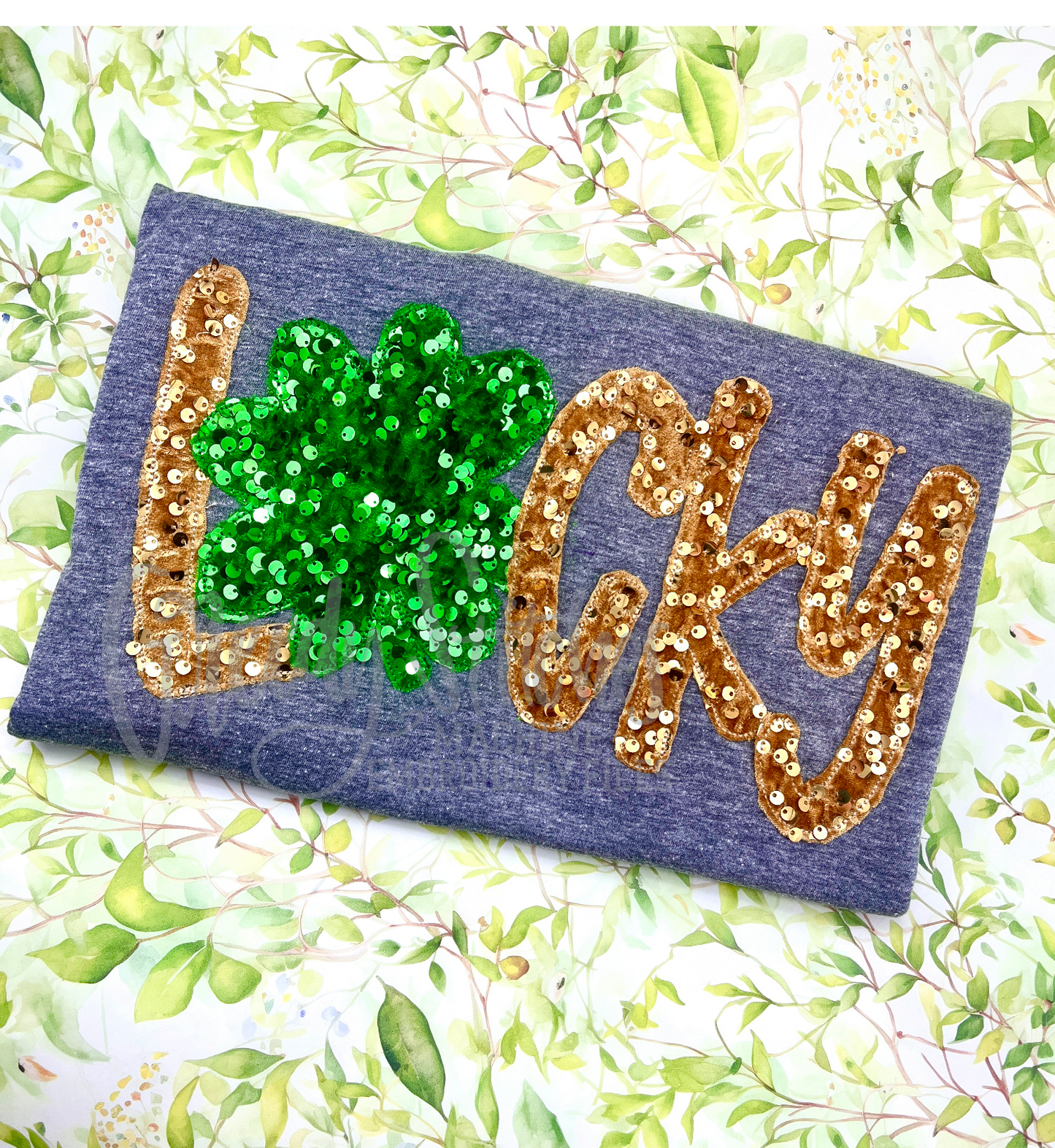 Lucky Shamrock Applique Machine Embroidery Design