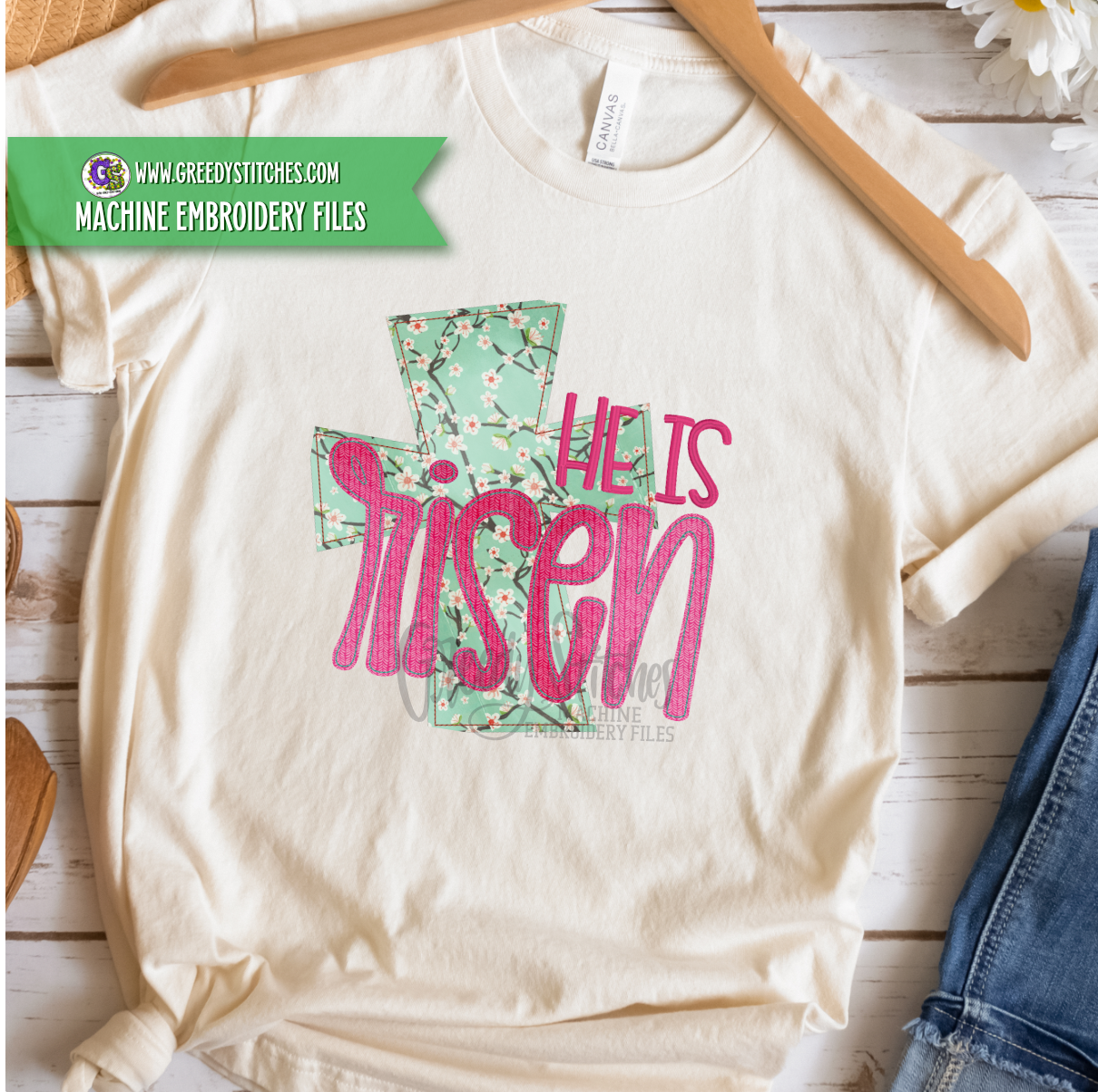He is Risen Machine Embroidery Design