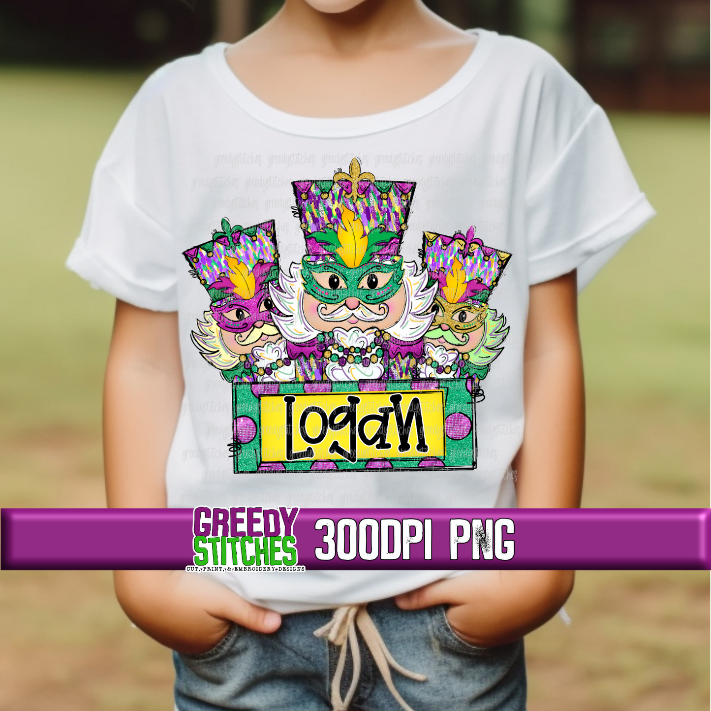 Mardi Gras Nutcrackers with Name Plate PNG - Mardi Gras