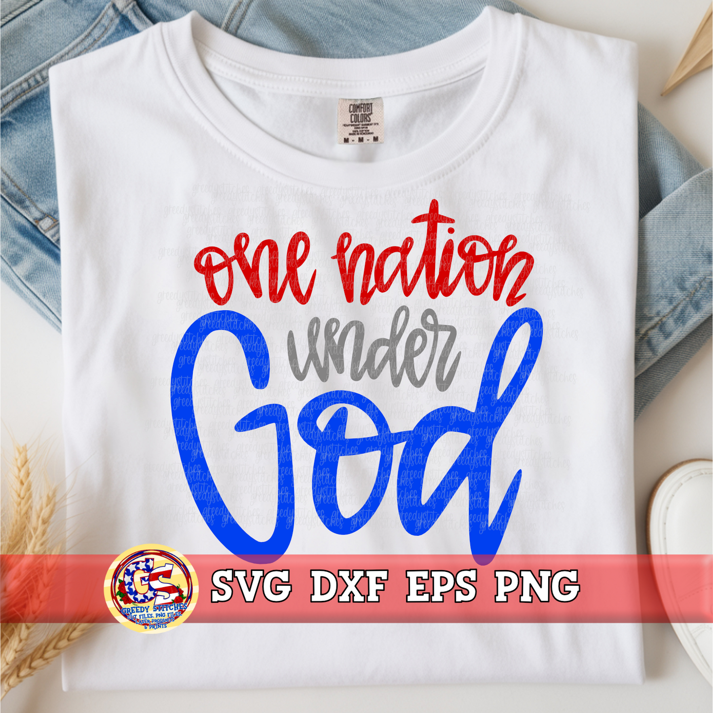 One Nation Under God SVG DXF EPS PNG
