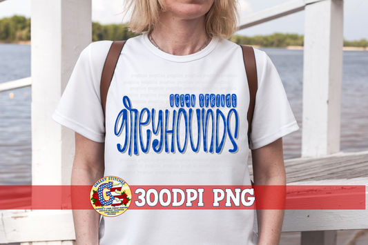Ocean Springs Greyhounds PNG for Sublimation