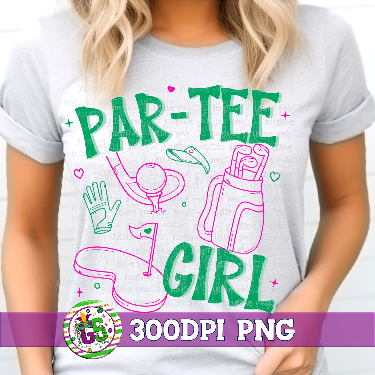 Golf Par-Tee Girl PNG