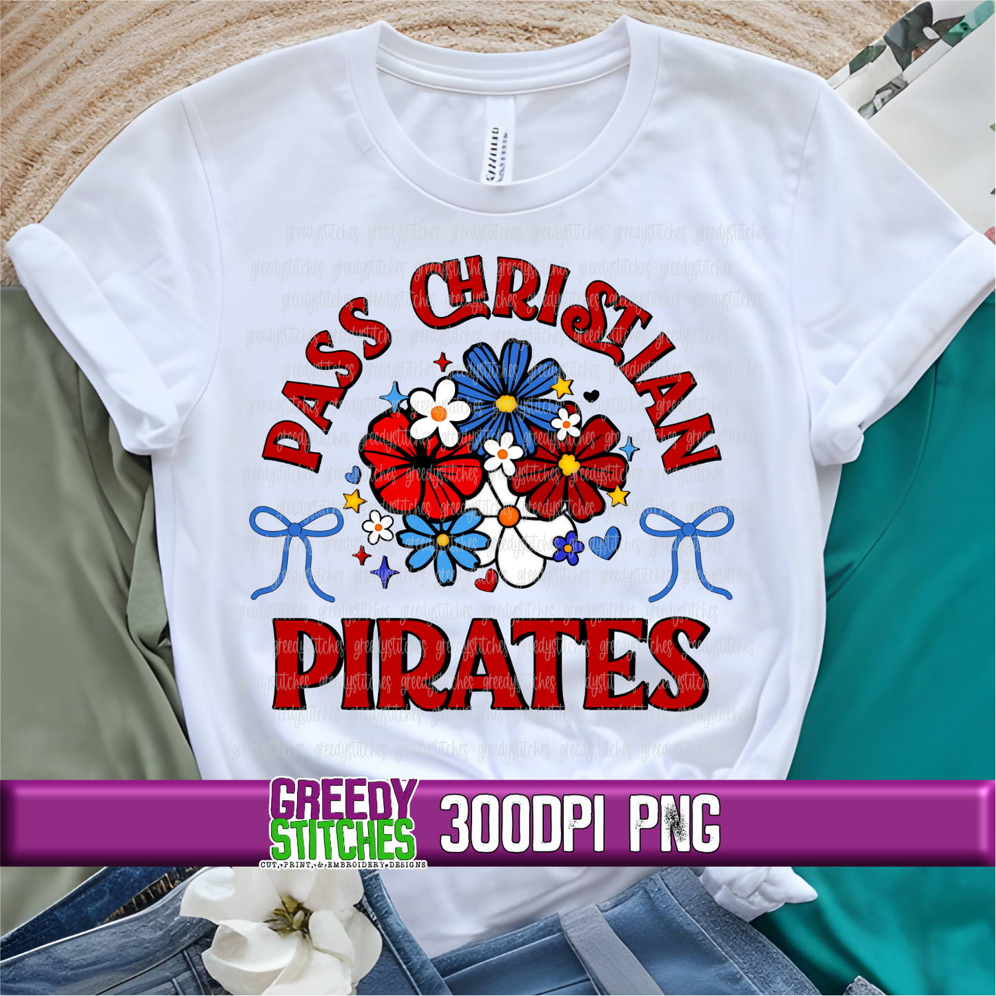 Floral Pass Christian Pirates PNG Set